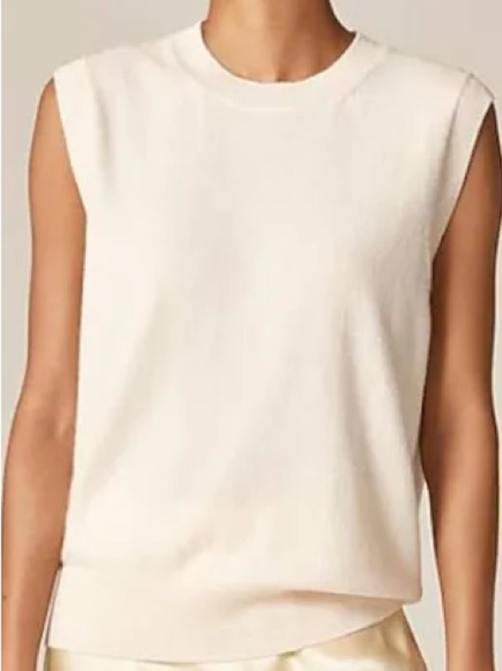 NWT J. Crew Cashmere relaxed sweater-vest L - Picture 3 of 4